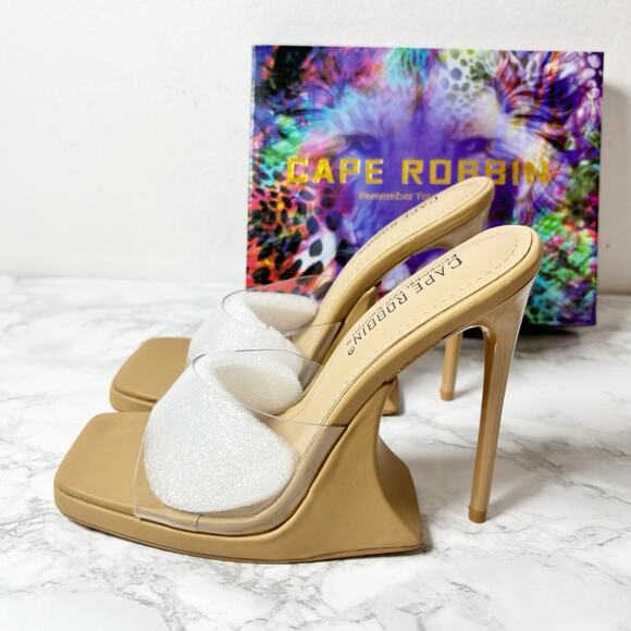 CAPE ROBBIN MAGANA NUDE WOMEN HEELS SIZE 6 BRAND NEW WITH BOX - Picture 3 of 7
